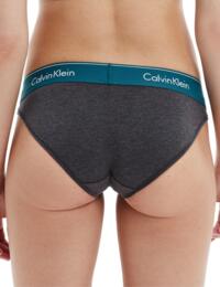 Calvin Klein Modern Cotton Brief Charcoal Heather-Topaz Gemstone