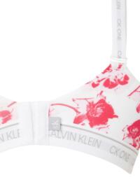 Calvin Klein CK One Cotton Plus Size Bralette Lilium Print-Strawberry Shake