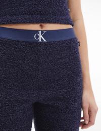Calvin Klein CK One Plush Sleep Short Loungewear Blue Shadow 