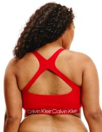 Calvin Klein Structure Cotton Unlined Bralette Rustic Red