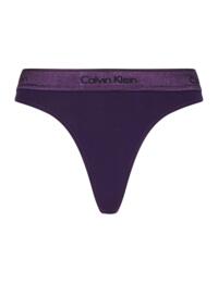 Calvin Klein Modern Cotton Metallic Thong Liberty Purple