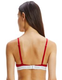Tommy Hilfiger Tommy 85 Lace Triangle Bralette Primary Red