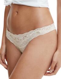 Tommy Hilfiger Tommy Prairie Lace Thong Ivory
