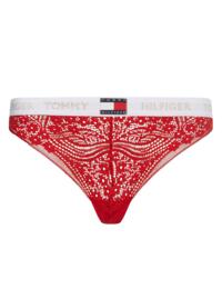 Tommy Hilfiger Tommy 85 Lace Thong Primary Red