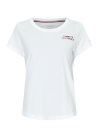 UW0UW03241 Tommy Hilfiger TH Ultra Soft Print T-Shirt - UW0UW03241 White 
