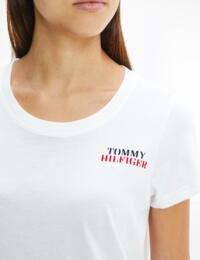 UW0UW03241 Tommy Hilfiger TH Ultra Soft Print T-Shirt - UW0UW03241 White 