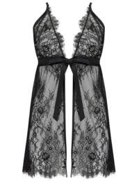 Pour Moi For Your Eyes Only Lace Babydoll Black