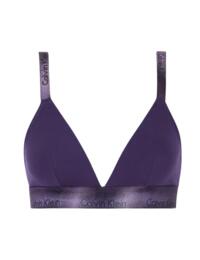 Calvin Klein Modern Cotton Metallic Unlined Bralette Liberty Purple