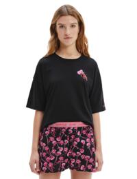 Calvin Klein Glitter V-Day Pyjama Shorts Set Black V-Day Print