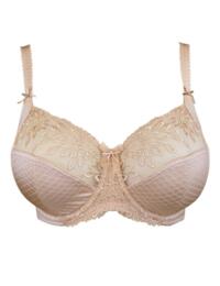 Pour Moi Hepburn Embroidered Side Support Bra Biscuit
