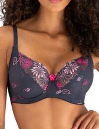 7702 Pour Moi St Tropez Full Cup Bra - 7702 Slate/Pink