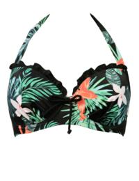 Pour Moi Miami Brights Halter Underwired Top Tropical