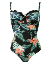 Pour Moi Miami Brights Control Swimsuit Tropical