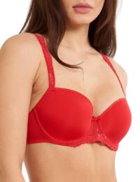 Lingadore Basic Collection Uni-Fit Balconette Bra Red