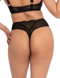 Scantilly by Curvy Kate Authority Thong Black