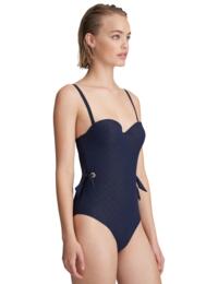 Marie Jo Valentina Strapless Padded Swimsuit Evening Blue