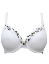 Parfait Ivy Plunge Bra Pearl White/Floral Print