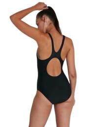 Speedo Placement Muscleback One-piece Swimsuit Black/Blue