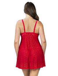 Parfait Lily Babydoll and Thong Set Racing Red