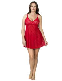 Parfait Lily Babydoll and Thong Set Racing Red