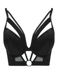 Contradiction By Pour Moi Obsessed Push-up Longline Bra Black