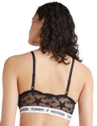 Tommy Hilfiger Tommy 85 Star Lace Lace Non-Wired Push-Up Bra Desert Sky