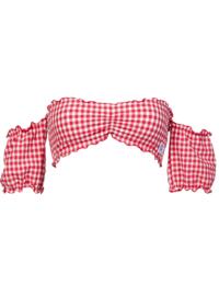 Tommy Hilfiger Tommy Gingham Bandeau Top Primary Red and White Gingham 