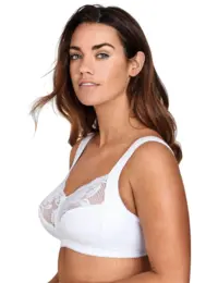 Miss Mary of Sweden Lovely Lace Wireless Full Cup Bra - White