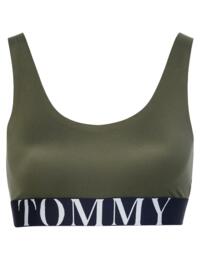 Tommy Hilfiger TH Ultra Soft Logo Bralette Army Green 