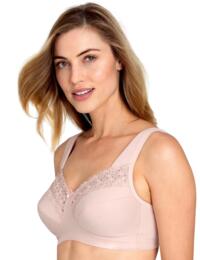 Miss Mary of Sweden Broderie Anglaise Full Cup Wireless Bra Dusty Pink