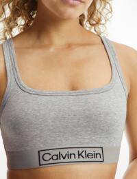 Calvin Klein Reimagined Heritage Unlined Bralette Grey Heather 