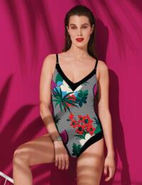  Rosa Faia Tropical Alicante Mabela Slimming Swimsuit Original