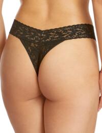 Hanky Panky Signature Lace Low Rise Thong 3 Pack Black 
