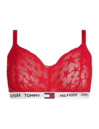 Tommy Hilfiger Tommy 85 Star Lace Curve Triangle Bra Primary Red