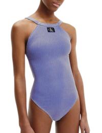 Calvin Klein CK Authentic One Piece Swimsuit Wild Bluebell