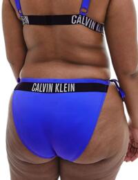 Calvin Klein Intense Power Side Tie Bikini Brief Plus Size Wild Bluebell 