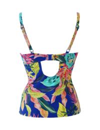 Pour Moi In The Mix Underwired Padded Tankini Blue Tropical 