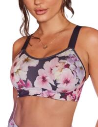 Pour Moi Energy Empower Lightly Padded Sports Bra Charcoal