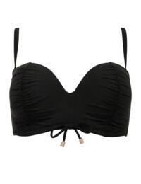 24900 Pour Moi Santa Cruz Strapless Bikini Top Black 