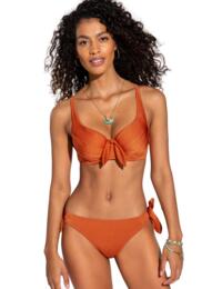 Pour Moi Azure Plunge Bikini Top Burnt Orange