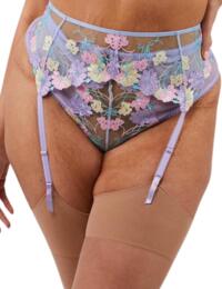Playful Promises Luna Embroidery Picot Elastic Suspender Pastel 