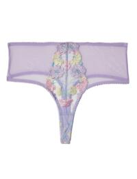 Playful Promises Luna Embroidery High Waisted Thong Pastel 