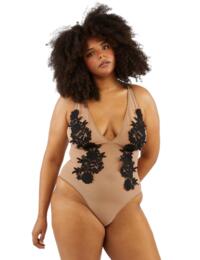Playful Promises Alaina Mesh And Black Embroidery Body Illusion 