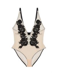 Playful Promises Alaina Mesh And Black Embroidery Body Illusion 