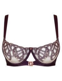 Scantilly by Curvy Kate Lovers Knot Balcony Bra Fig/Latte