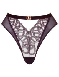 Scantilly by Curvy Kate Lovers Knot Thong Fig/Latte