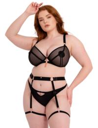 Scantilly by Curvy Kate Rules of Distraction Strap Suspender Black