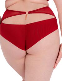 Scantilly by Curvy Kate Unchained High Waist Brief Deep Red