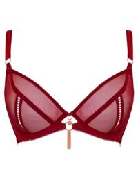 Scantilly by Curvy Kate Unchained Plunge Bra Deep Red