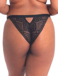 Curvy Kate Front and Cenre Brazilian Brief Black